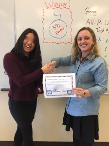 The winner of all 5 of my classes' Circle Drawing Contest!